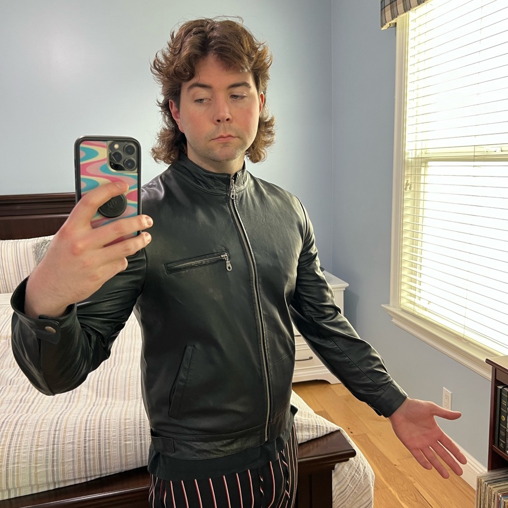 Unicorn London Men’s Size Medium Black Leather Jacket